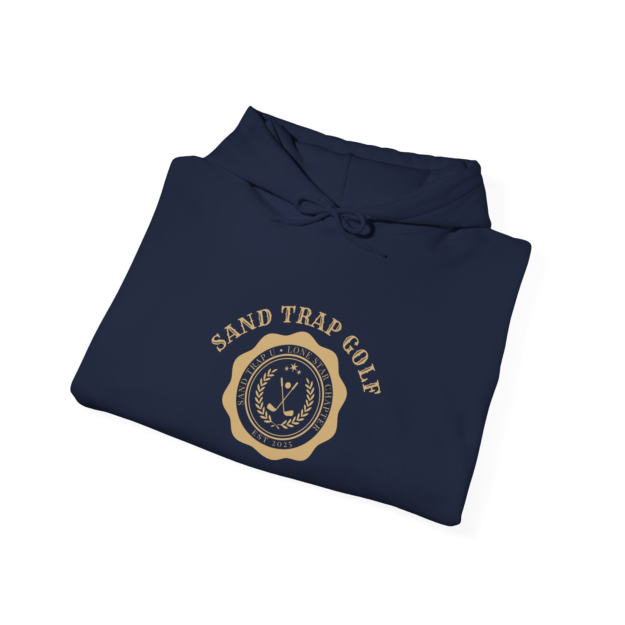 Men’s Golf Graphic Hooded Sweatshirt – Lone Star Chapter Design | Bold Beginnings Collection | Sand Trap Golf
