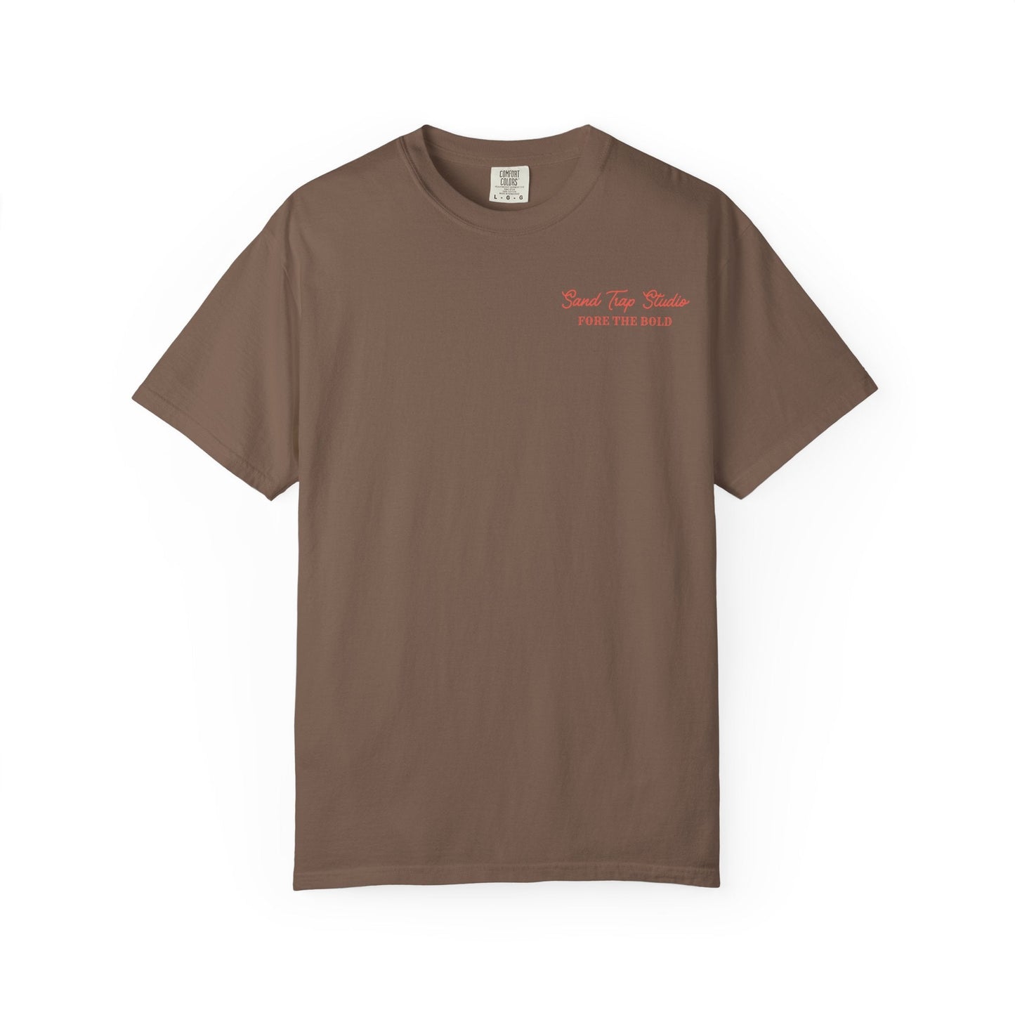 Men’s Golf Graphic T-Shirt | Fortune Favors the Bold Design | Bold Beginnings Collection | Sand Trap Studio” - Sand Trap Studio
