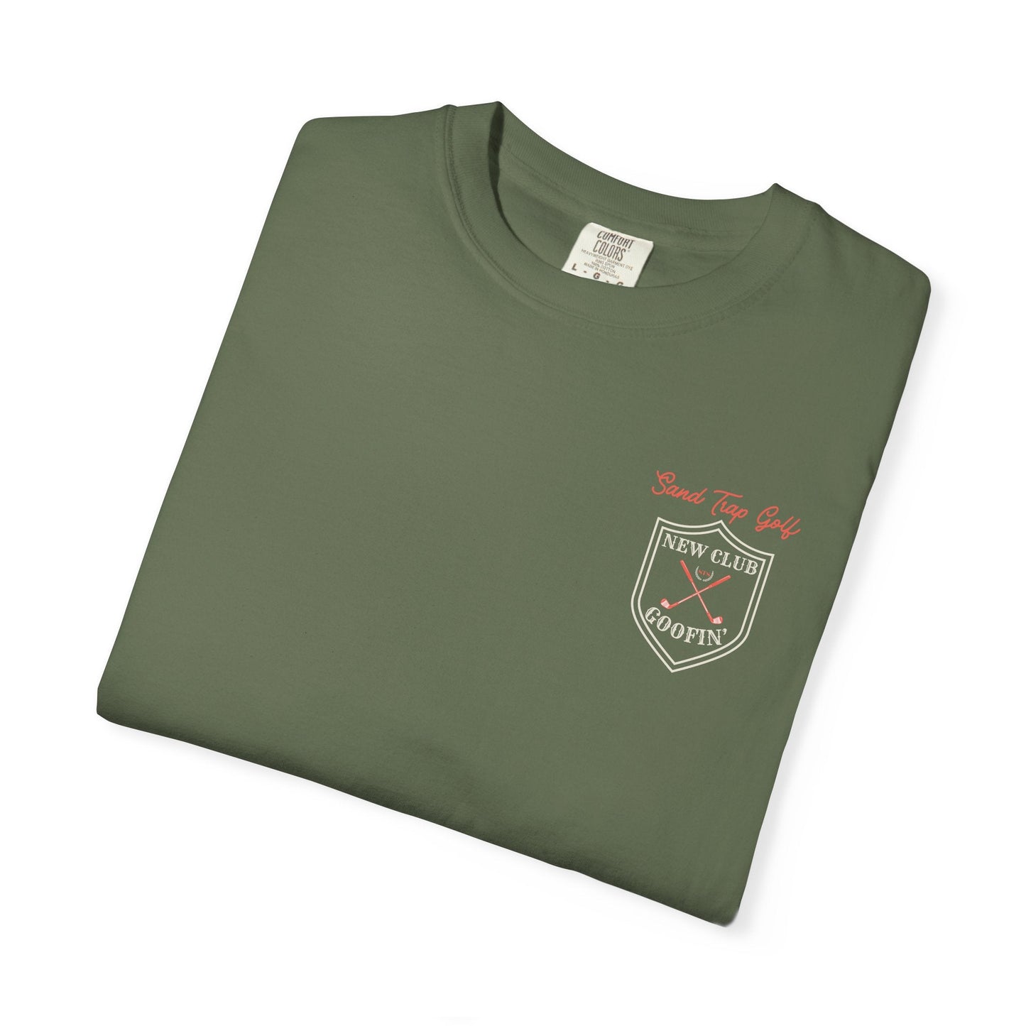 Men’s Golf Graphic T-Shirt – New Club Goofin' Design | Bold Beginnings Collection | Sand Trap Studio - Sand Trap Studio