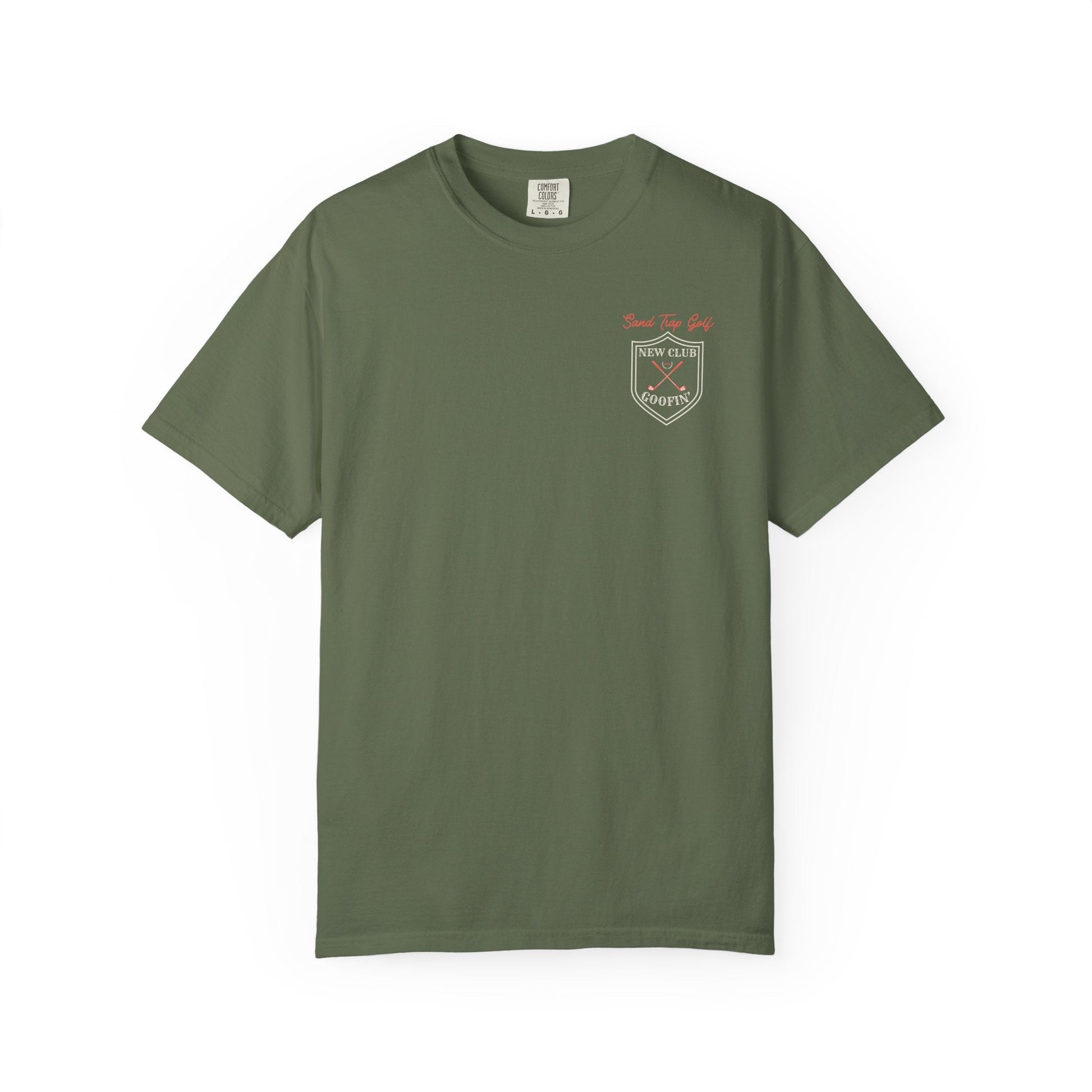 Men’s Golf Graphic T-Shirt – New Club Goofin' Design | Bold Beginnings Collection | Sand Trap Studio - Sand Trap Studio