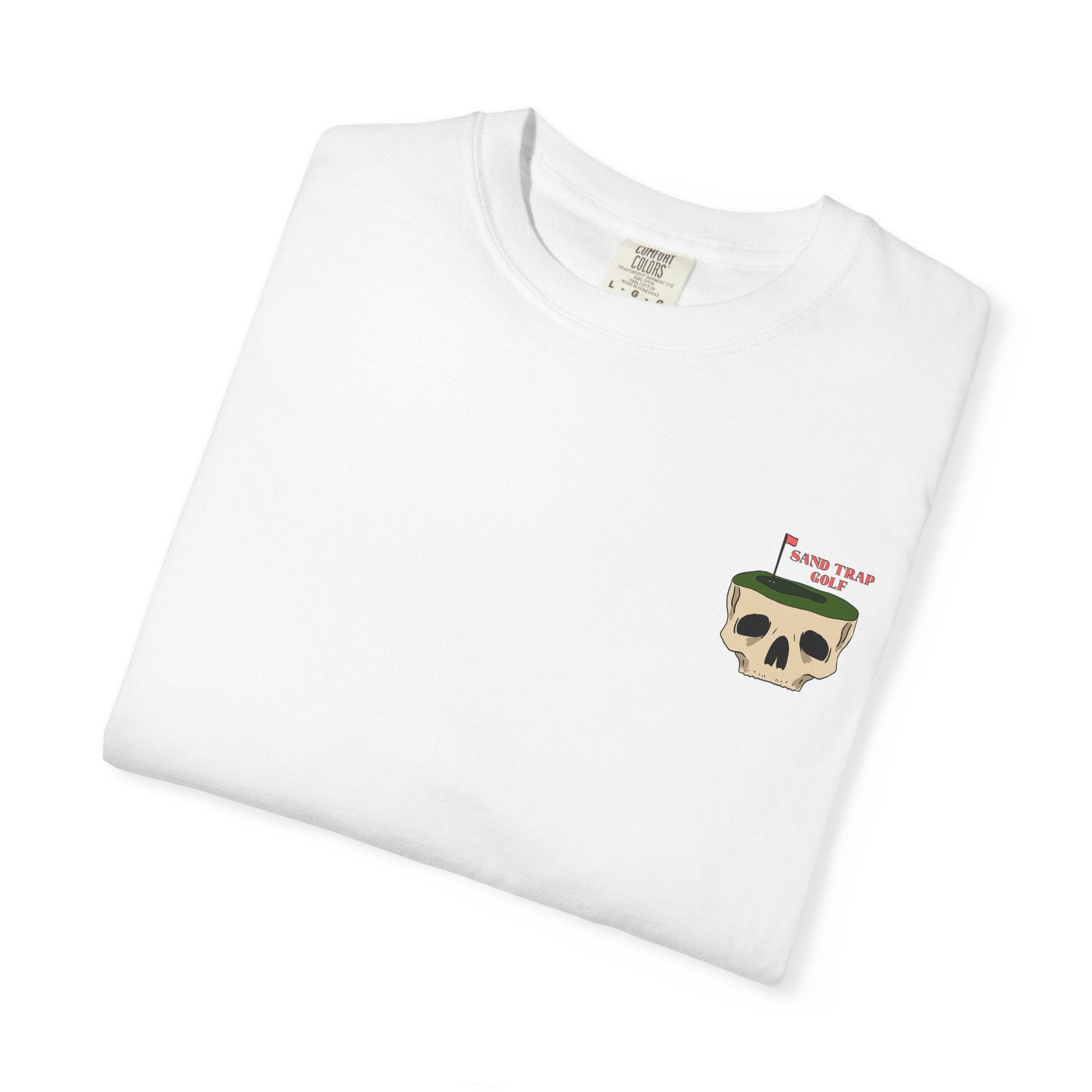 Men’s Golf Graphic T-Shirt | Skull Green Design | Bold Beginnings Collection | Sand Trap Studio - Sand Trap Studio