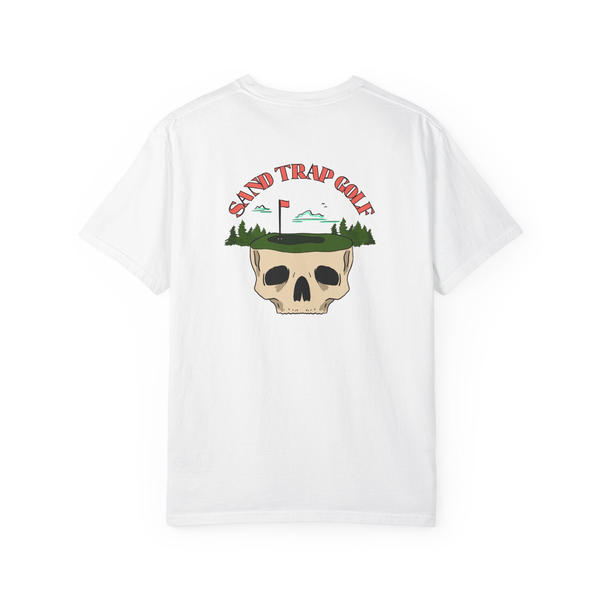 Men’s Golf Graphic T-Shirt | Skull Green Design | Bold Beginnings Collection | Sand Trap Studio - Sand Trap Studio